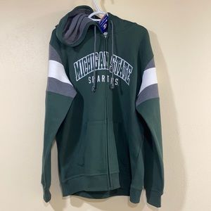 Michigan State Spartans, Zippered Front, Pockets, Men’s M, L, XL, True to Size